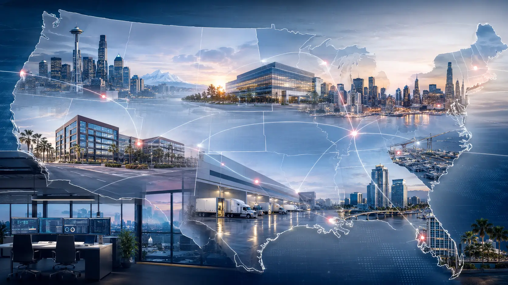 Map of the United States showing nationwide HR consulting support from Las Vegas, Nevada