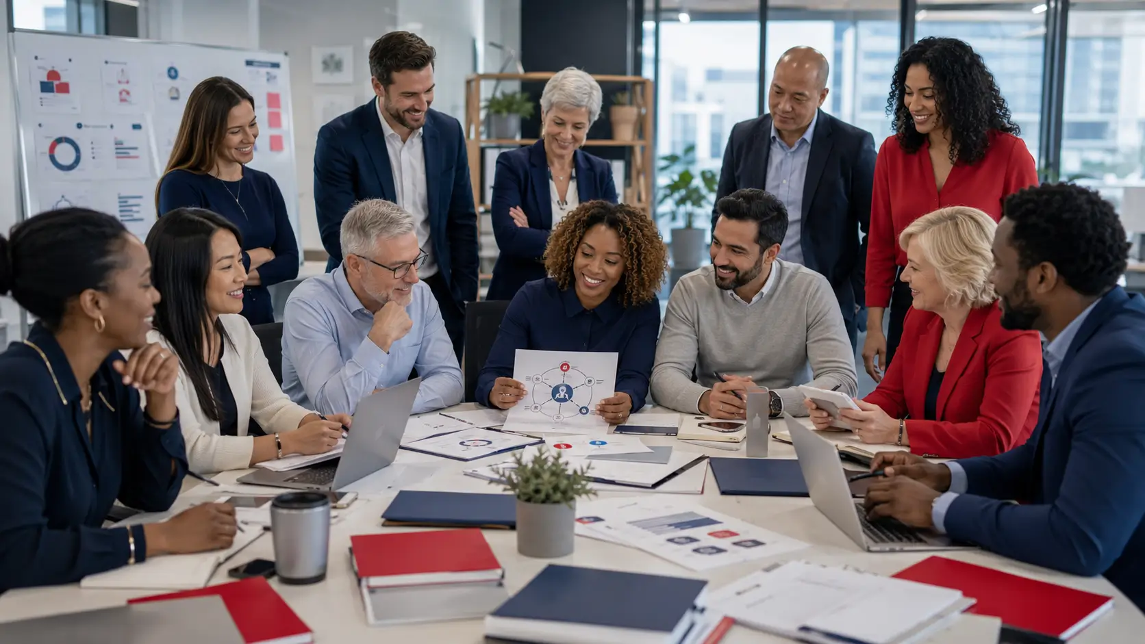 Employer leadership and employee development working session alongside Haniel Consulting coaching